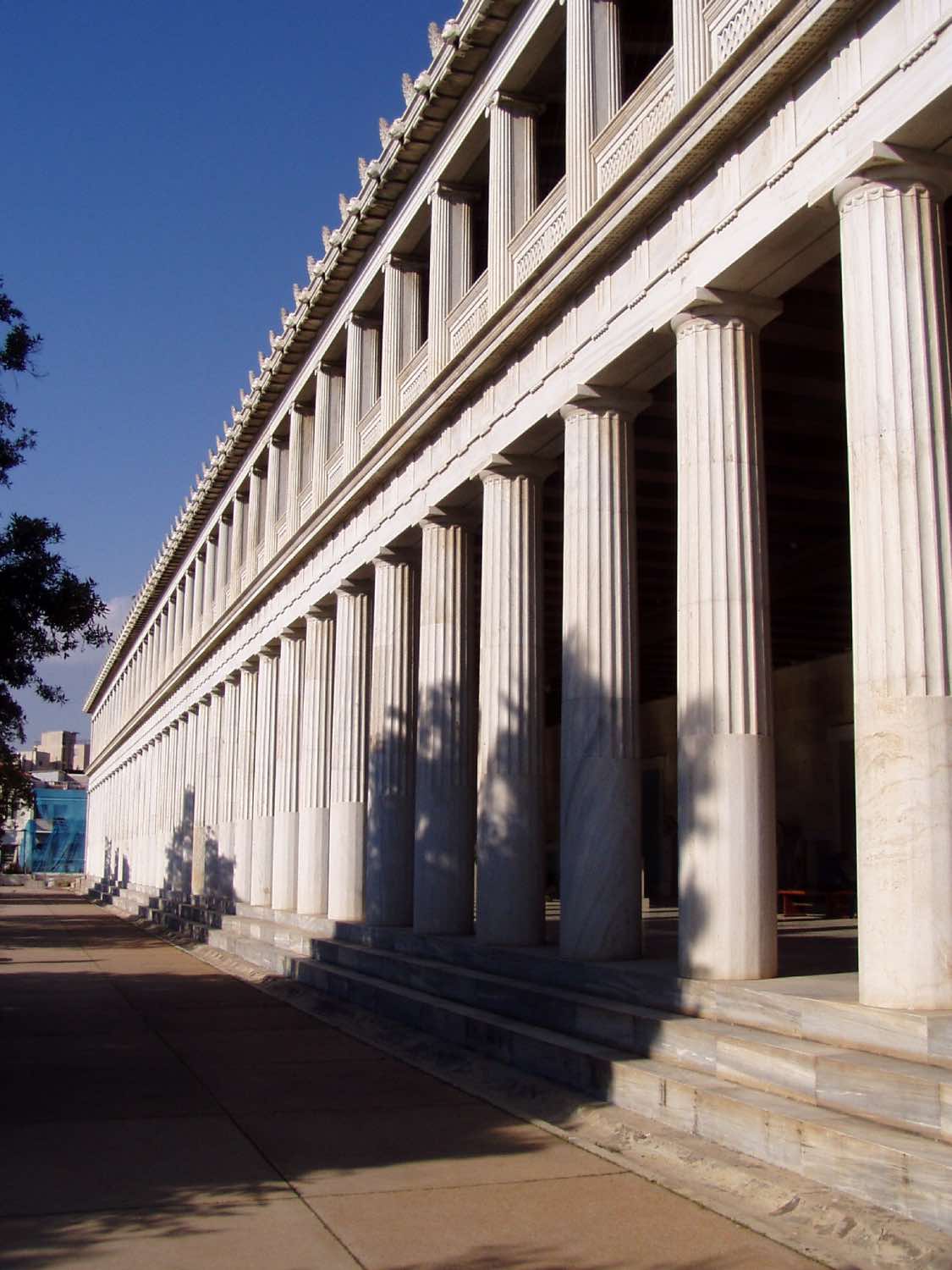 Estoa de Átalo, Atenas, arquitectura griega antigua restaurada