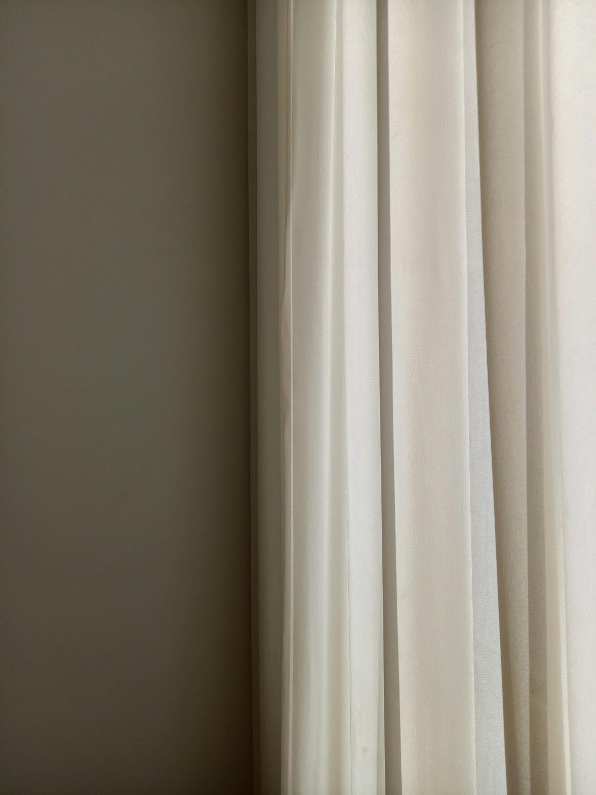 cortinas de tela blanca