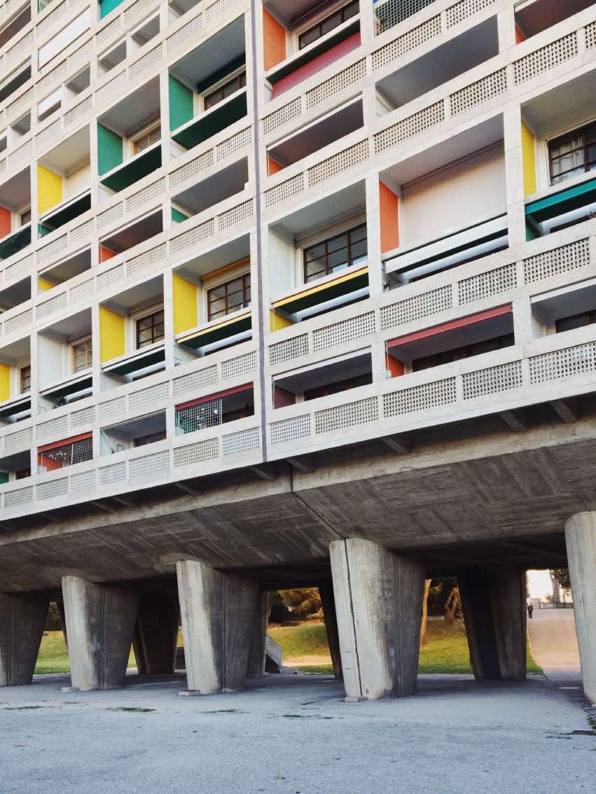 Unité d'Habitation, obra de Le Corbusier. ciudades, arquitectura, marsella