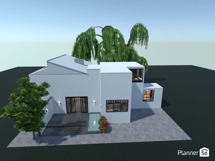 casa simples projetada no Planner 5D