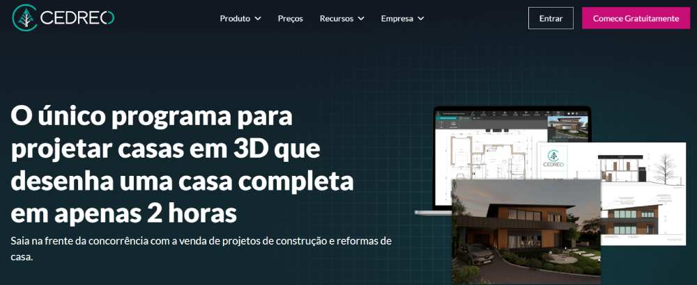 programa para renderização arquitetônica Cedreo