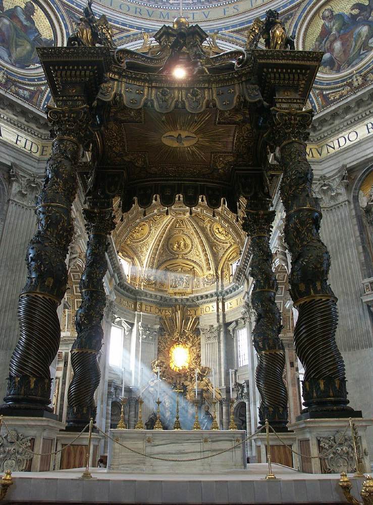 Baldacchino im Petersdom in Rom