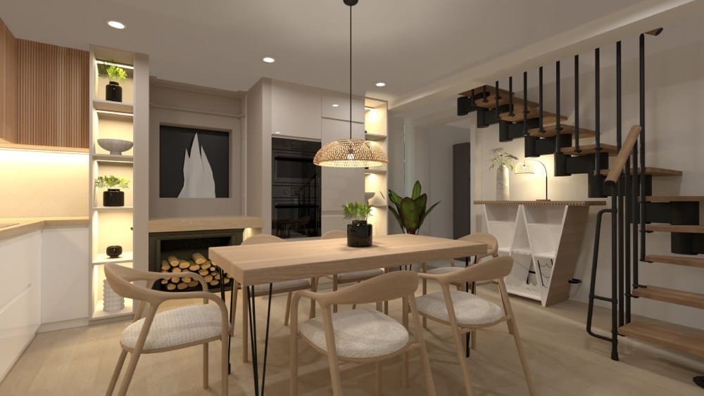 render 3d, diseño de interiores profesional