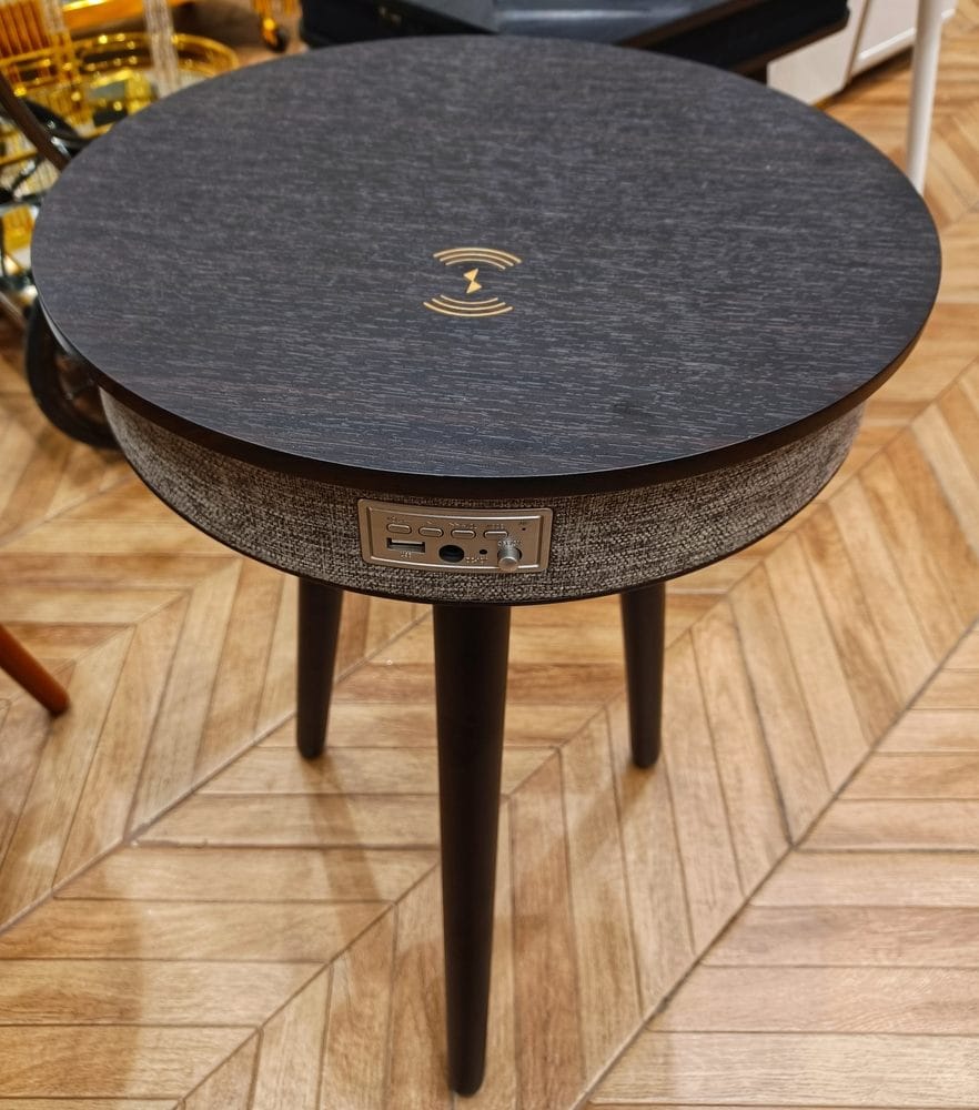 side table with USB ports