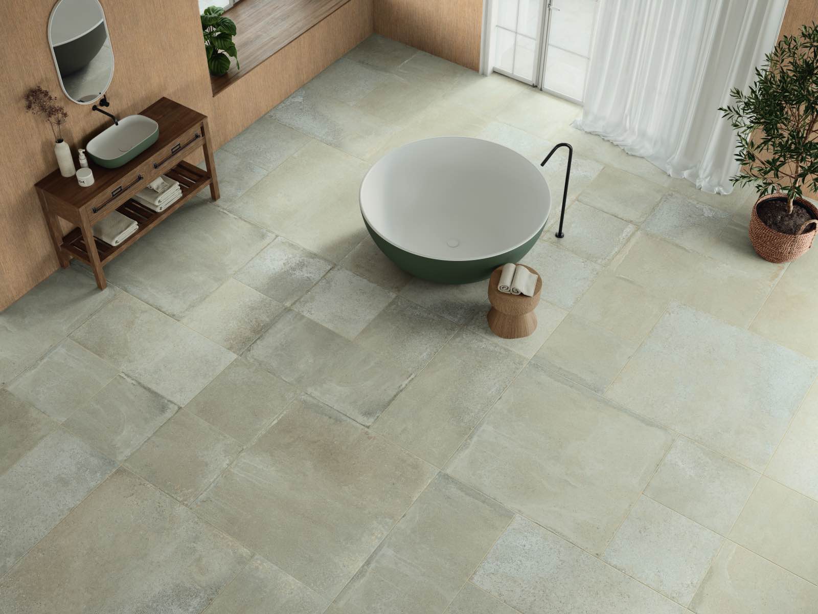 modern rustic tiles for trendy bathrooms