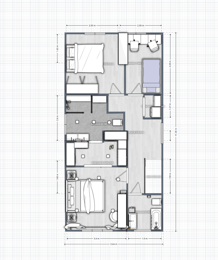 floor plan created with planner 5D