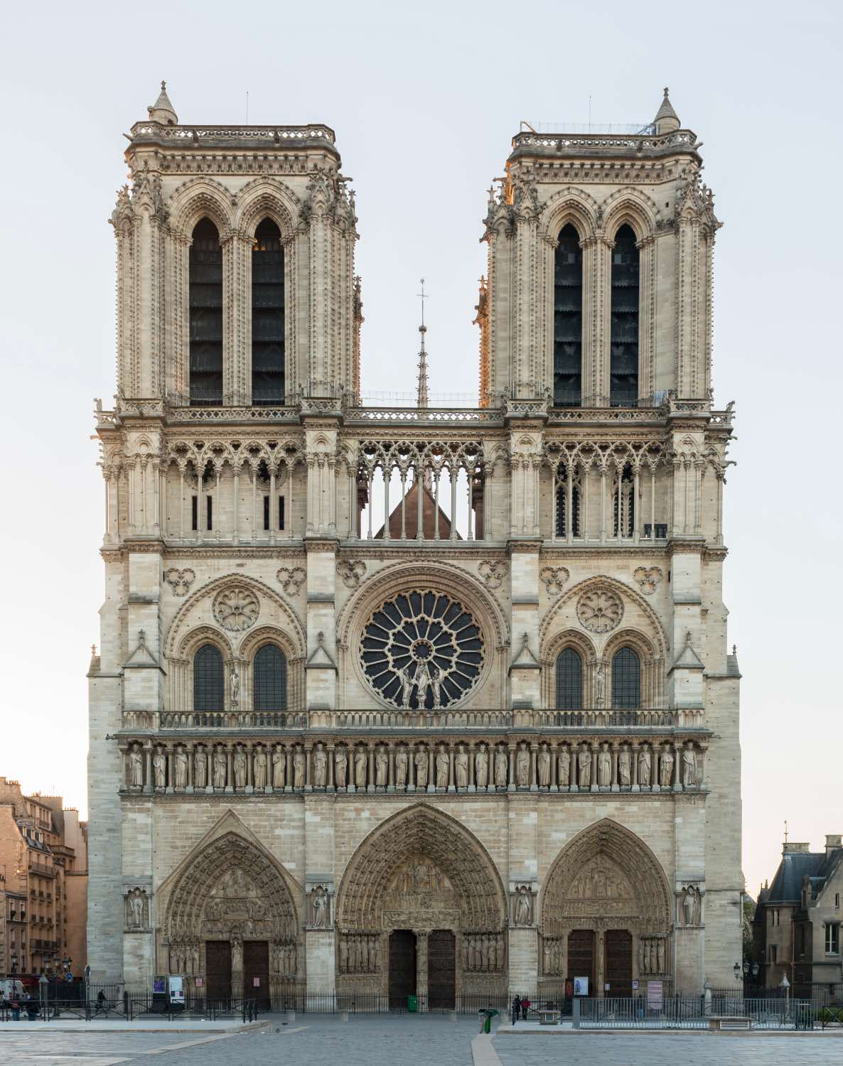 Arquitectura gótica francesa, Notre Dame de París, fachada