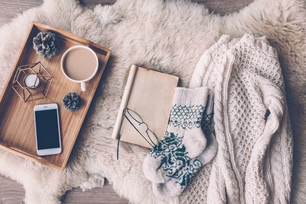 tapete macio para casa com estilo de decoração hygge