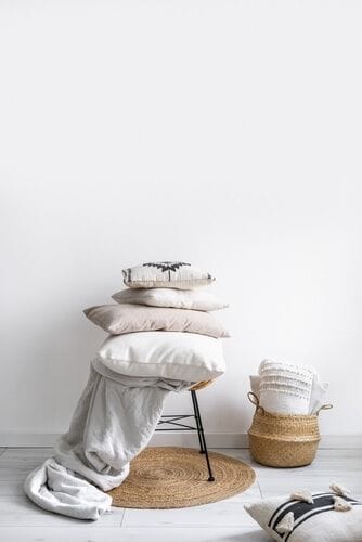 almofadas confortáveis estilo de decoração hygge