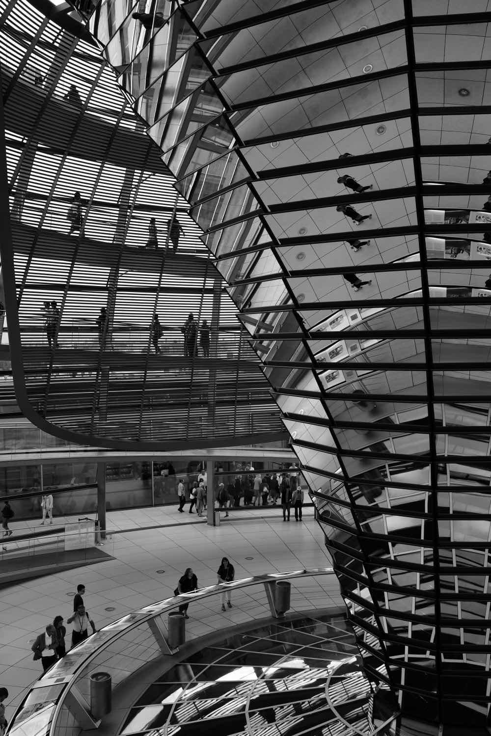 Obras de Norman Foster: Cúpula del Reichstag, Berlín. arquitectura cristal