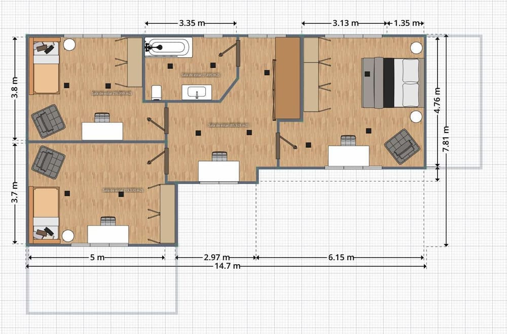 Plano criado com o Planner 5D