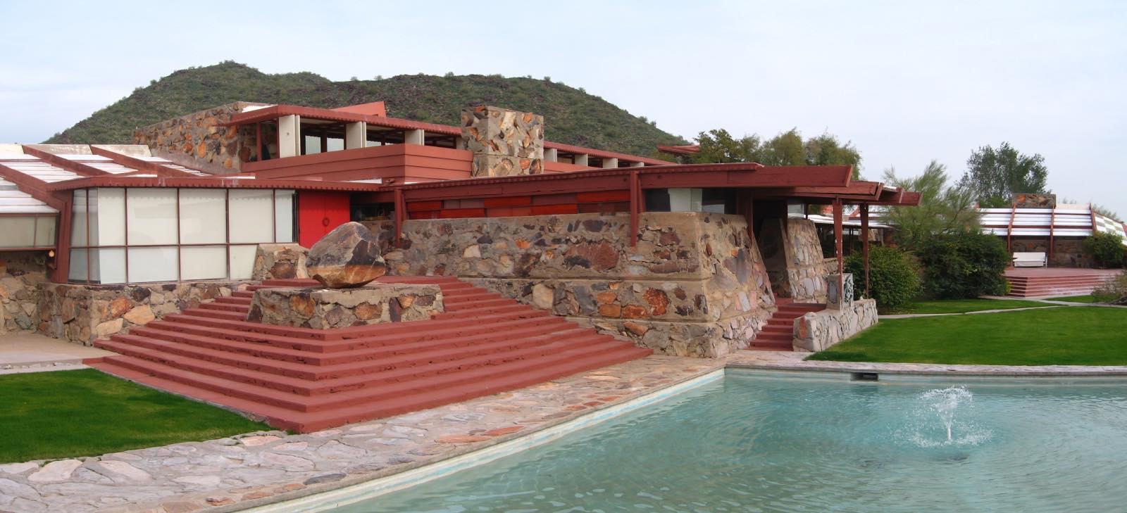 obras de Frank Lloyd Wright: Casa Taliesin West. arquitectura moderna, casa arizona