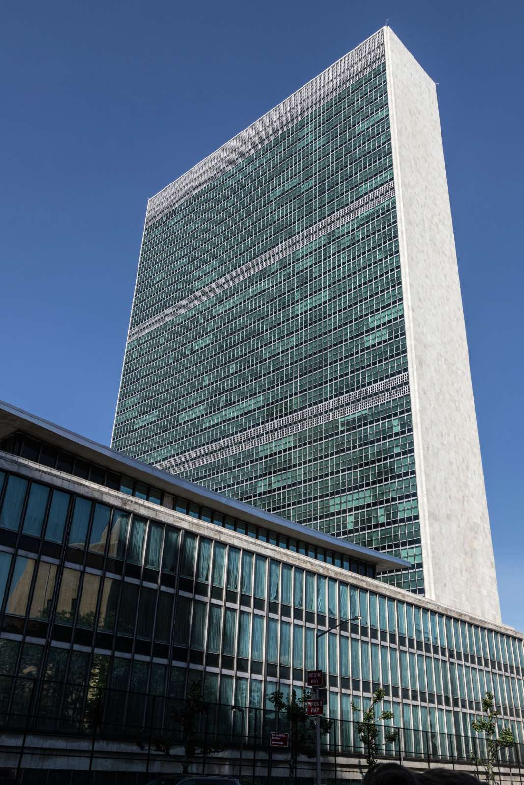 Le Corbusier obras: Sede de la ONU, Nueva York, EEUU. rascacielos moderno