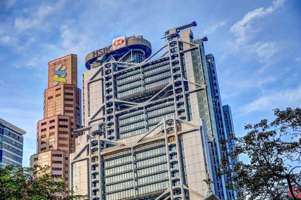 Obras de Norman Foster: Edifício HSBC, Hong Kong. Imagem de Todamo no Shutterstock