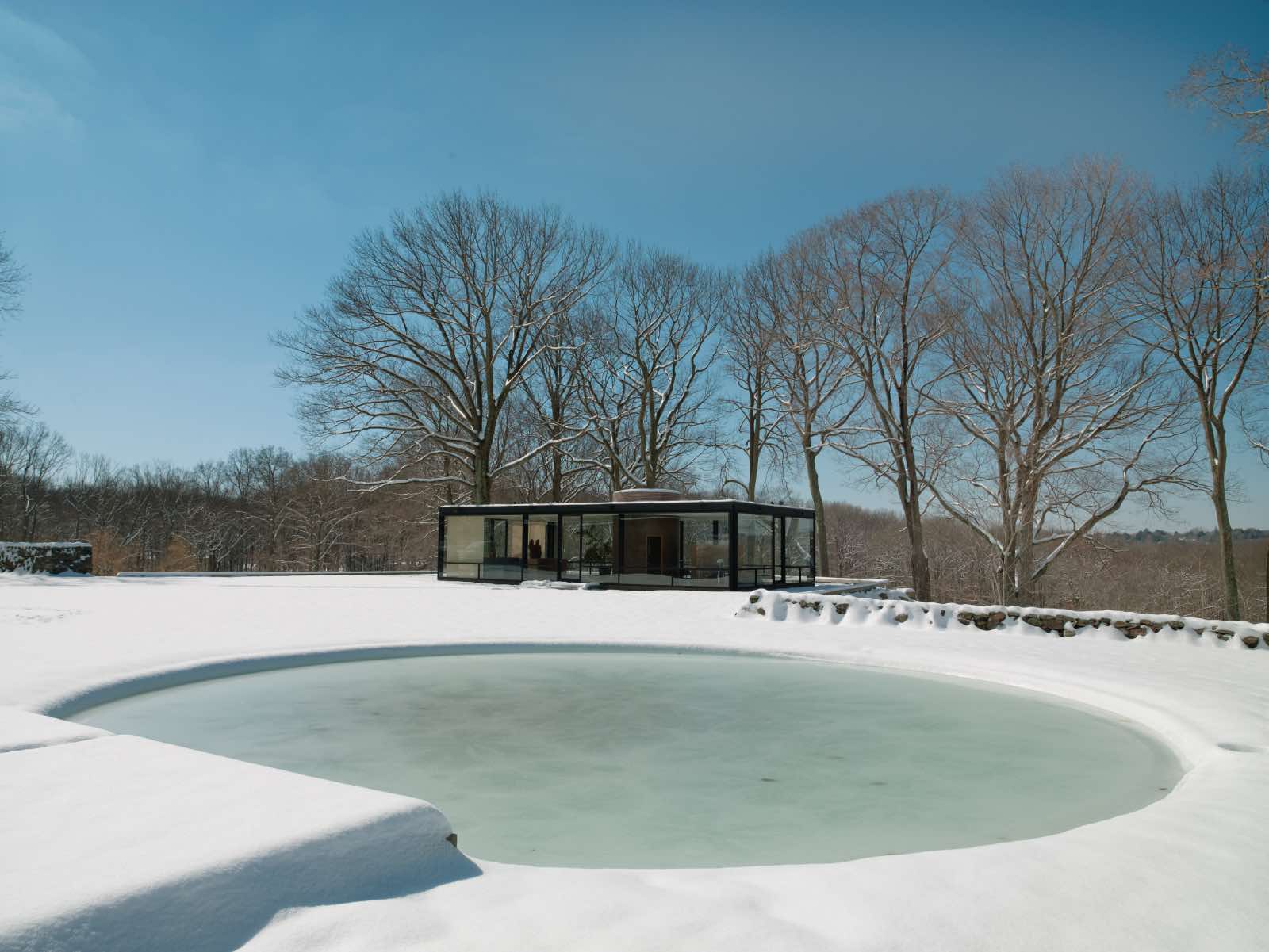 casa de cristal, connecticut, philip johnson obras