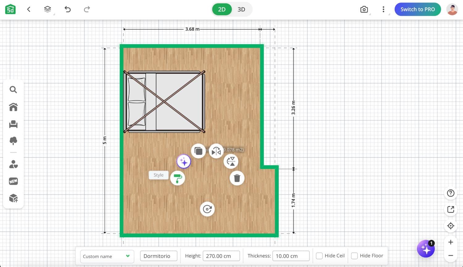 cómo diseñar un dormitorio con planner 5d