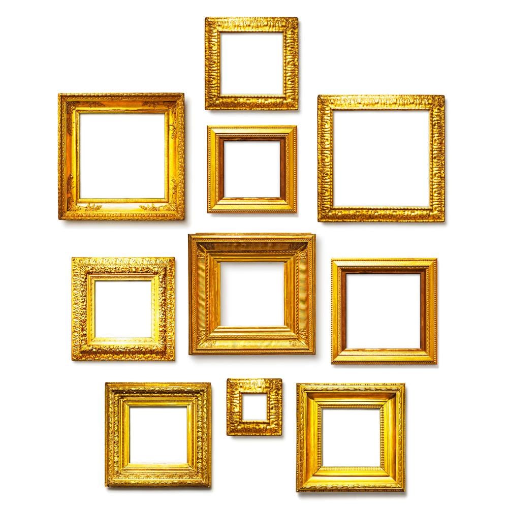 antique frames collage