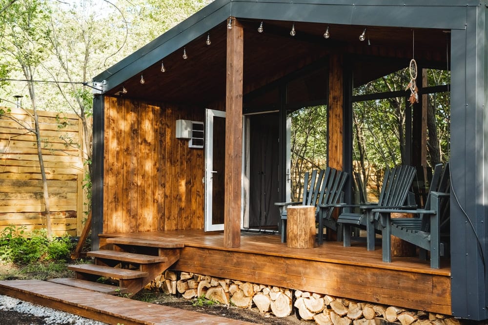 Área externa bem cuidada