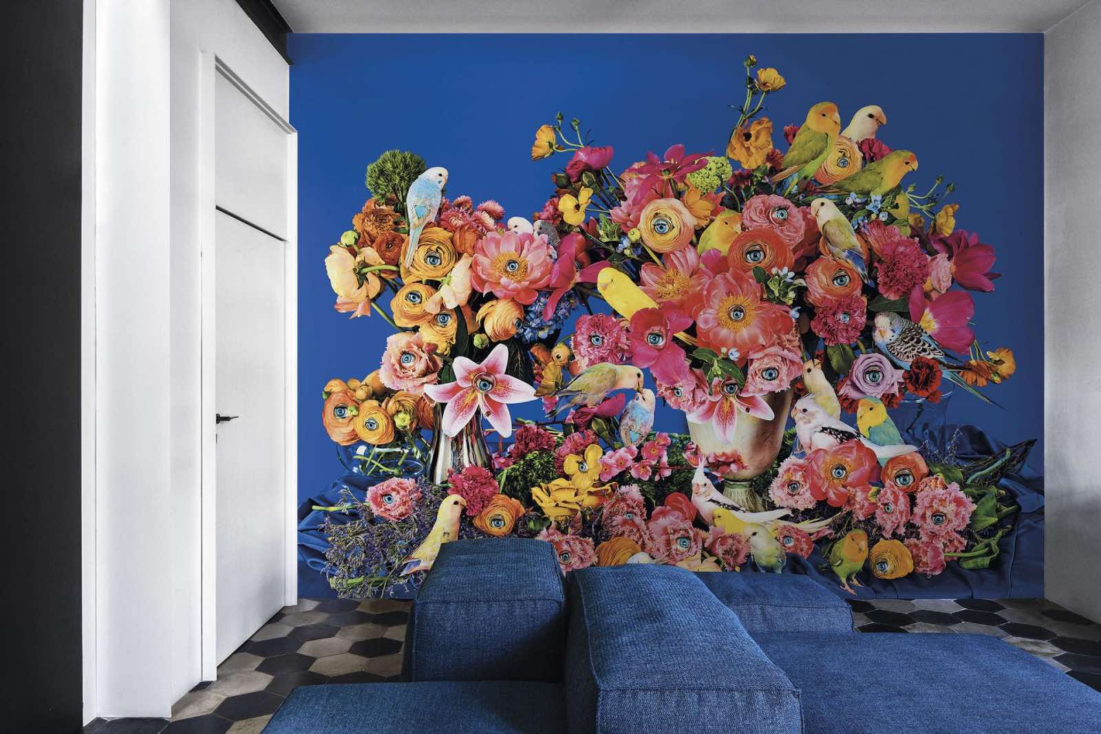 Papel tapiz para decoración moderna, diseño de interiores con papel de pared