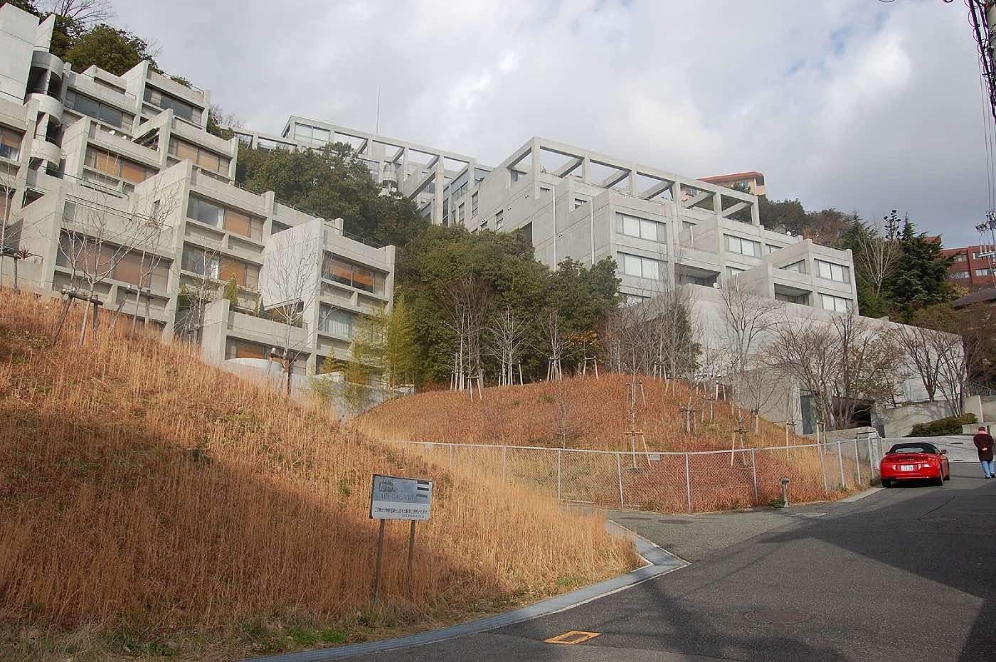 œuvres de Tadao Ando: Rokko Housing à Kobe, Japon.