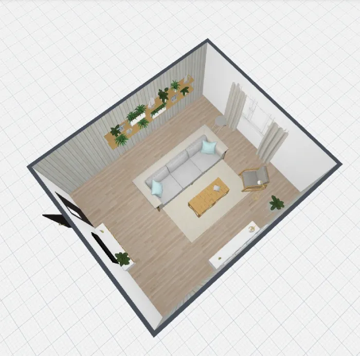 3d preview of a room in planne 5D