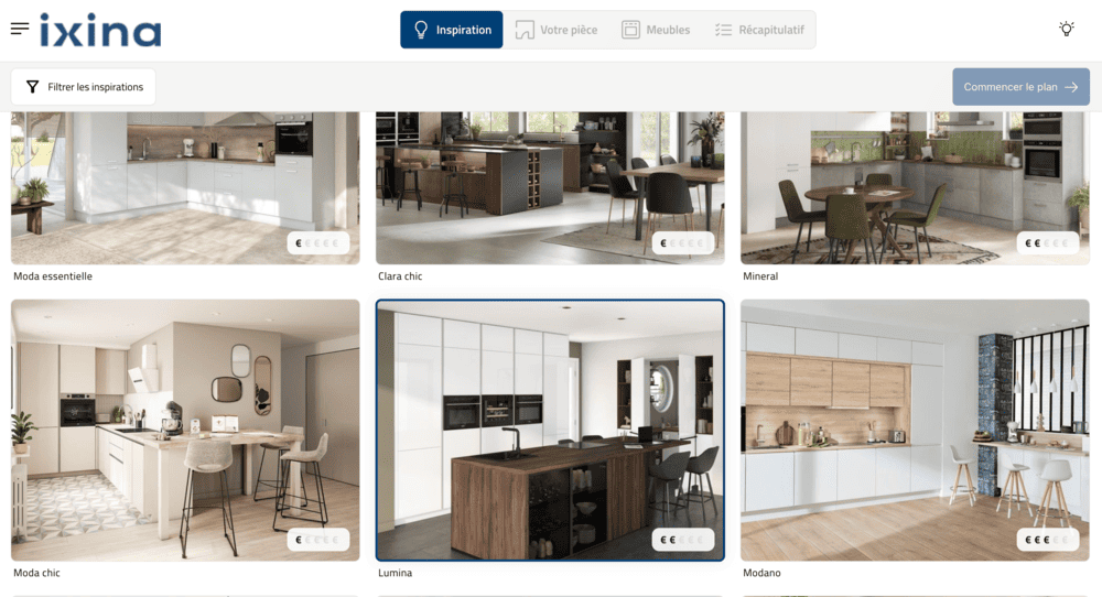Logiciel cuisine Ixina