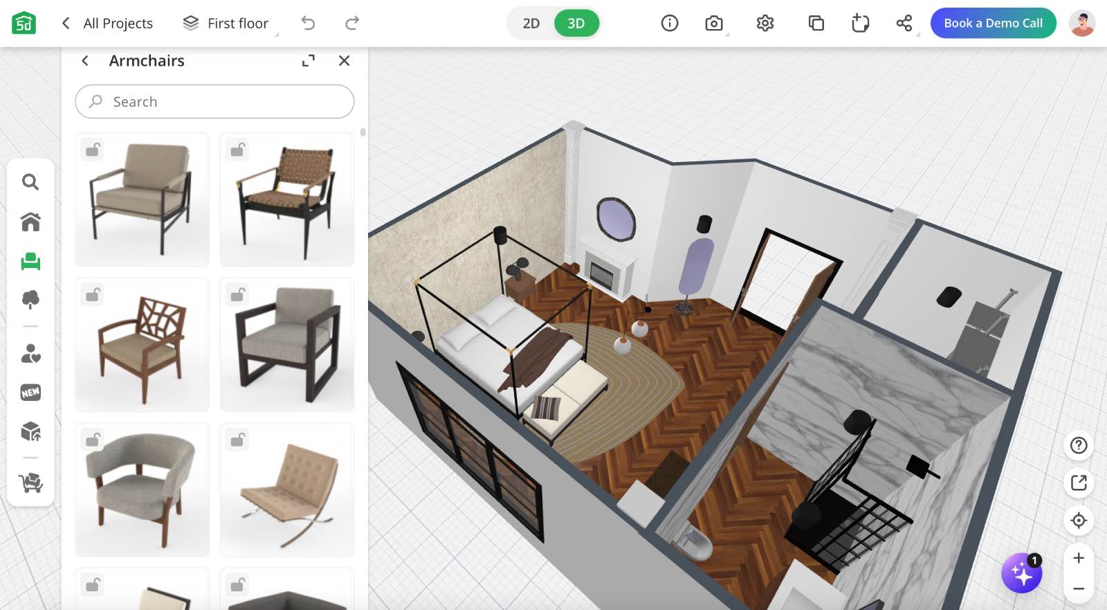 apps para diseño de interiores, planner 5d