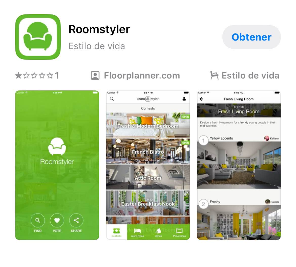 apps para diseño de interiores, roomstyler