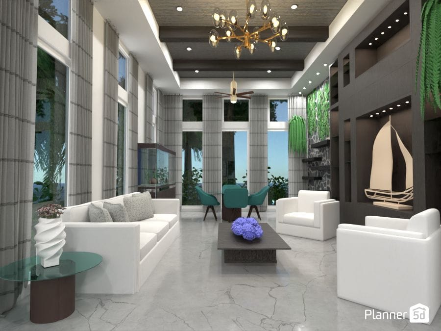 Render créé dans Planner 5D. Home staging virtuel : outil clé de la déco 3D