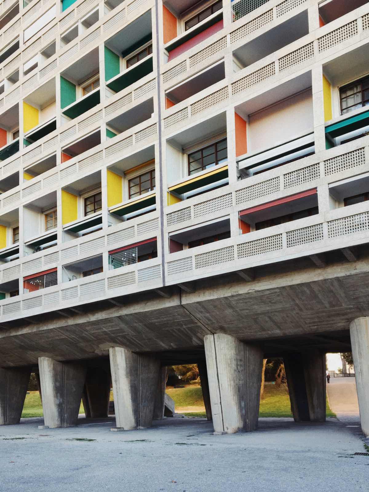 Unité d'Habitation, Marsella. beton brut