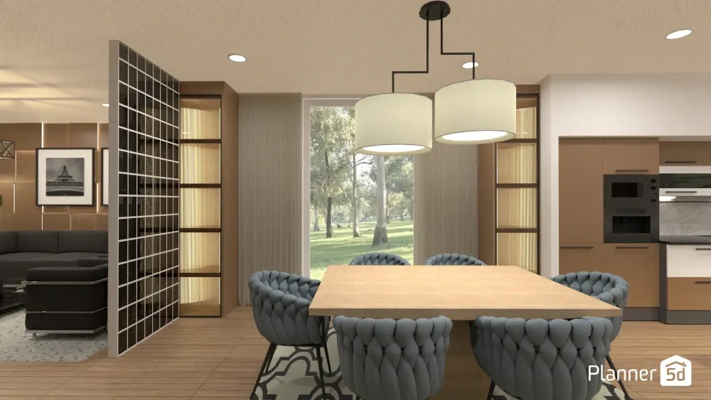 open floor plan layout