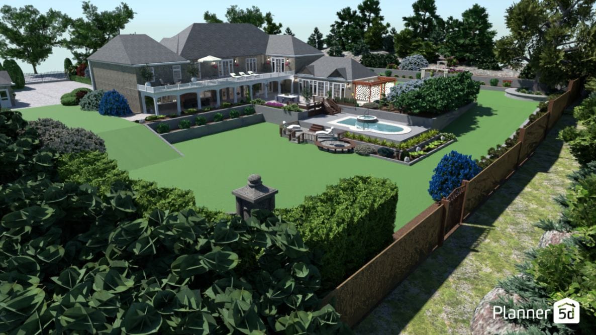 software di Progettazione paesaggistica per il giardino - planner 5d