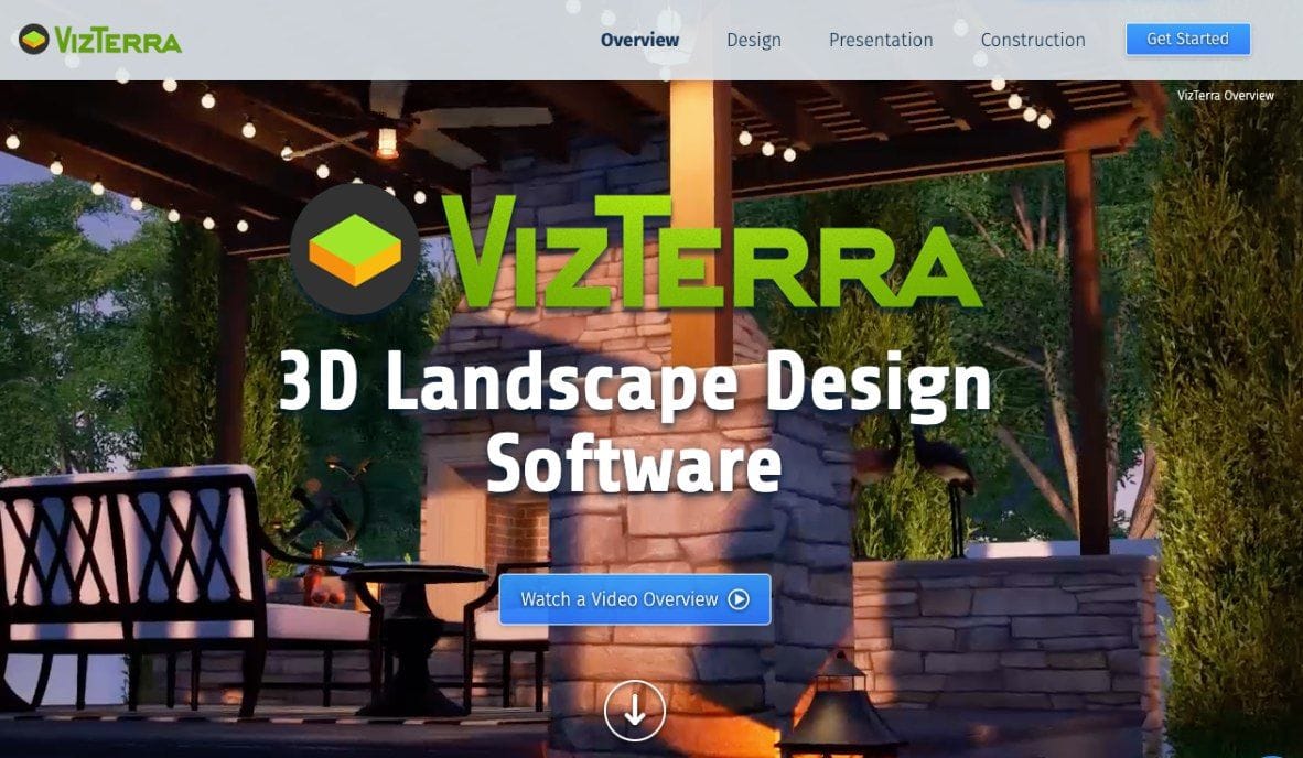 software di Progettazione paesaggistica per il giardino, vizterra