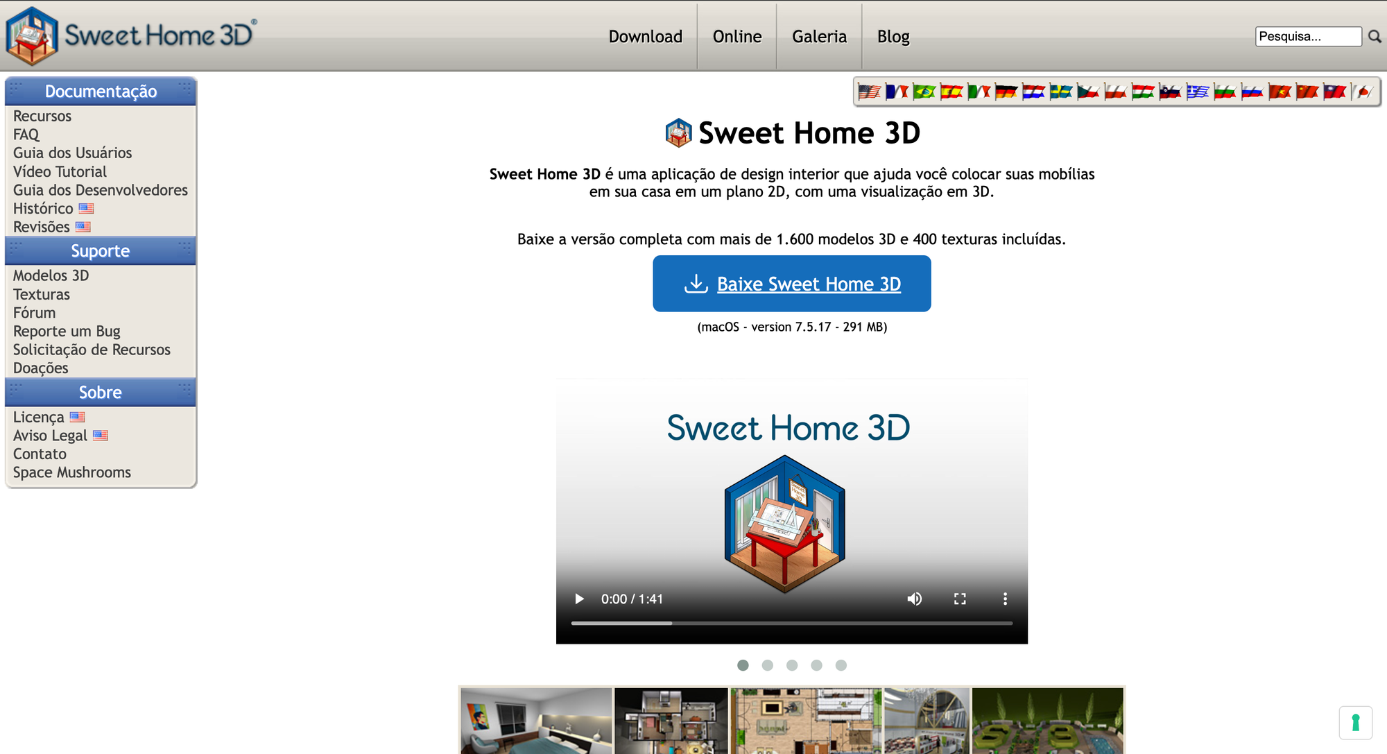 Programa Sweet Home 3D para projetar cozinha planejada