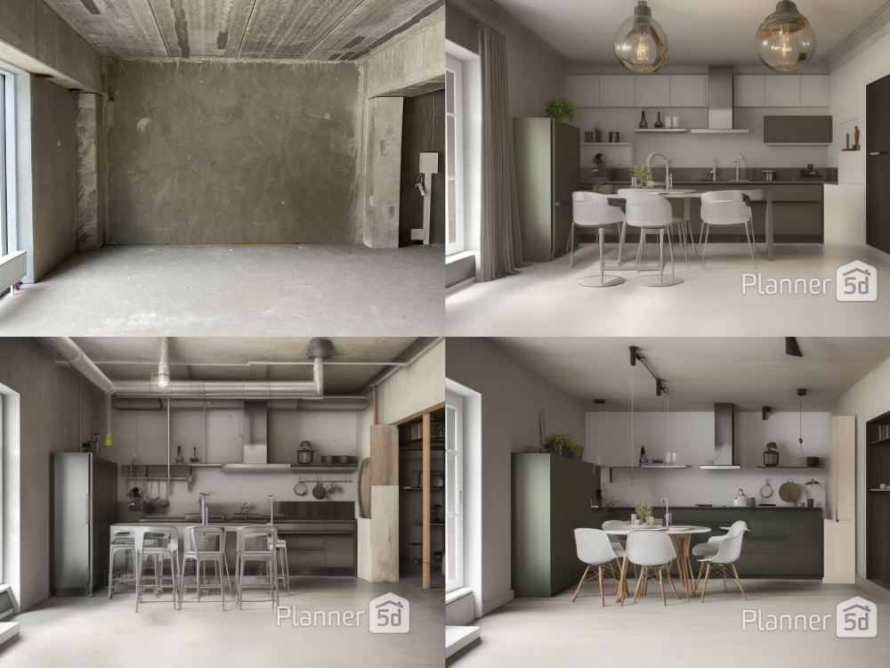 Midjourney vs. DALL-E 3 pour la décoration intérieure, planner 5d ia design