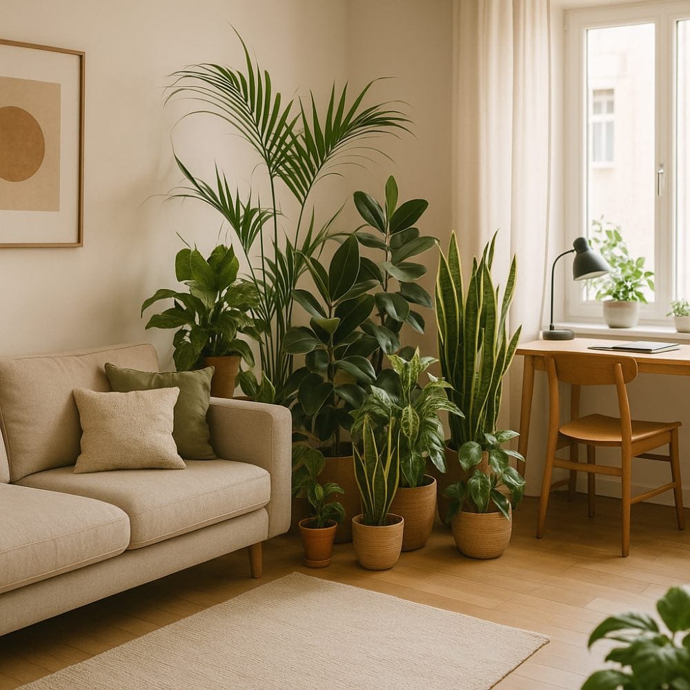 Séparer une pièce en deux : cloison de plantes avec des plantes résistantes