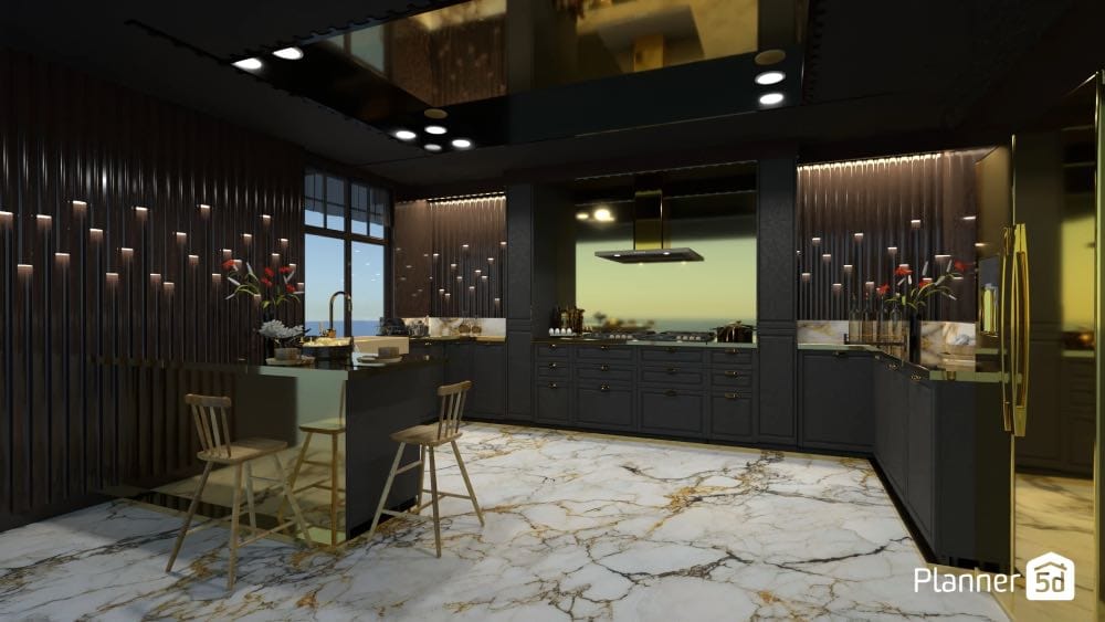 diseño inclusivo con IA, render de cocina 3d