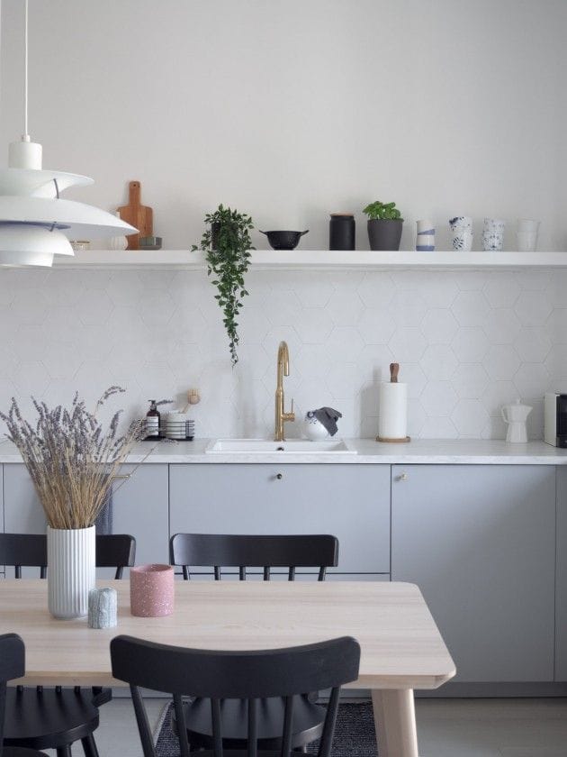 cocina estilo nórdico, hygge en diseño de interiores