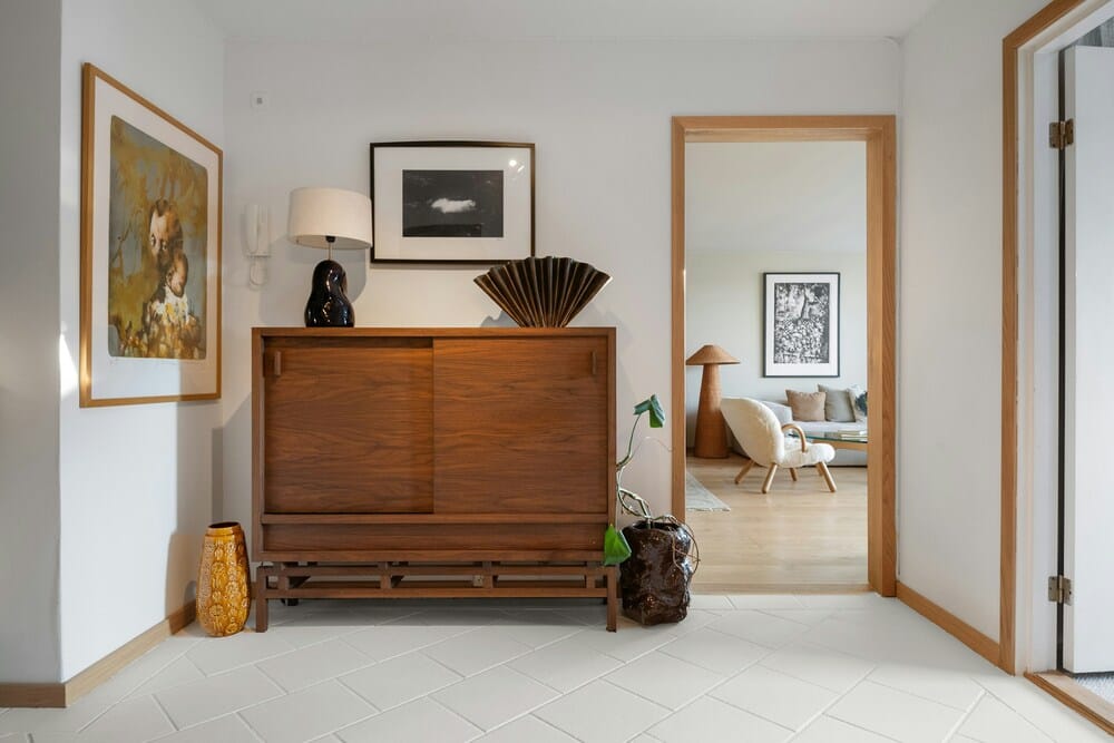 buffet en bois décoré