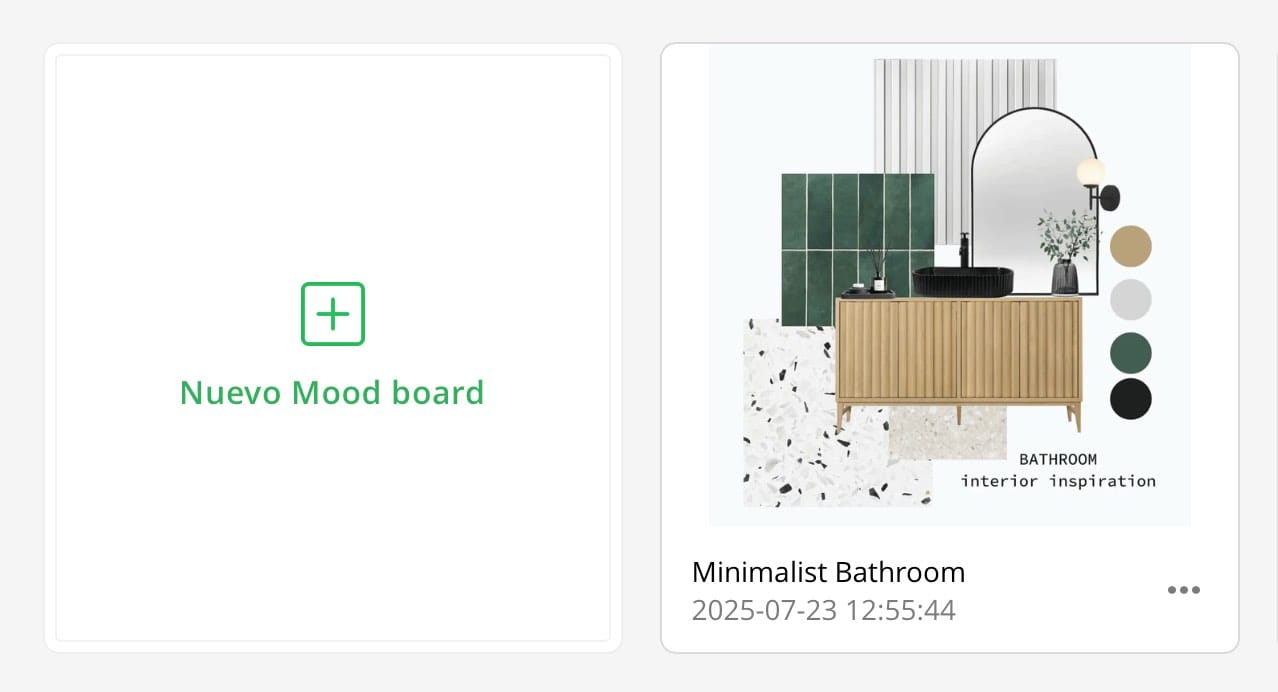 crear moodboards de diseño de interiores con Planner 5D.