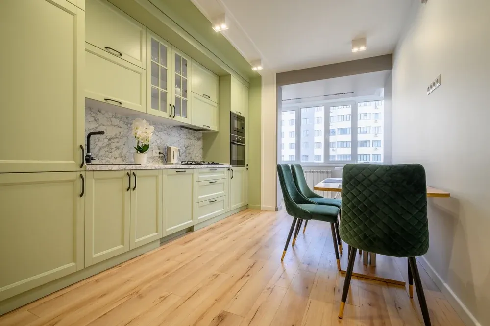 oliwkowa zielona kuchnia