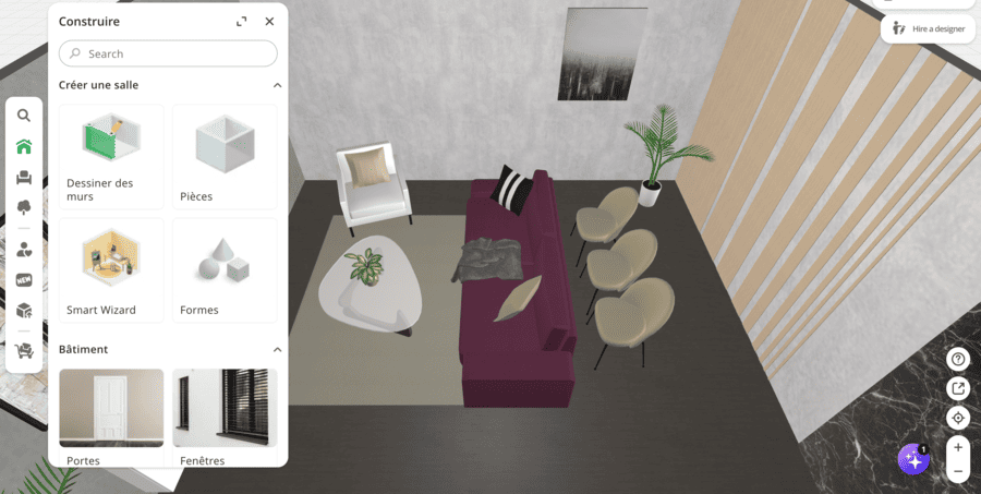projet d'intérieur Planner 5D