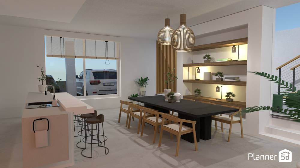 Mobili di design in stile Japandi con 5D Planner