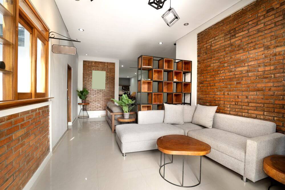 Interior design in stile industriale