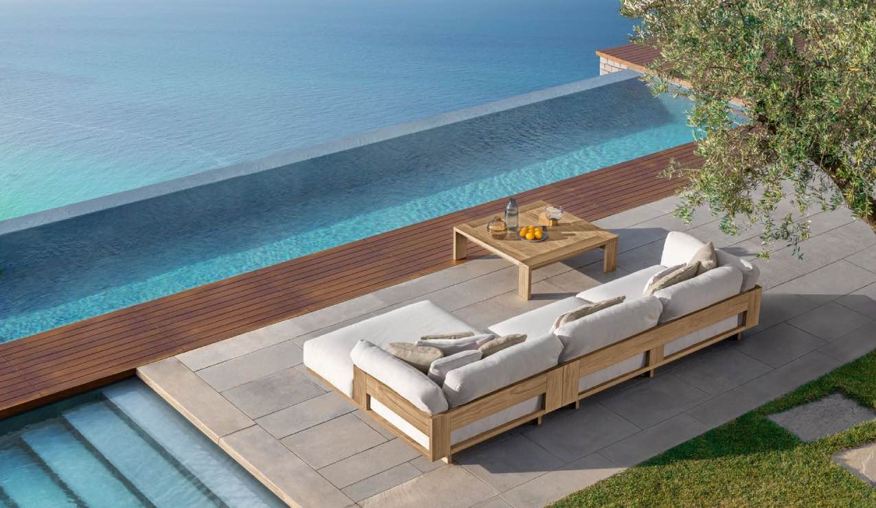 Idee per mobili da giardino in legno, divano