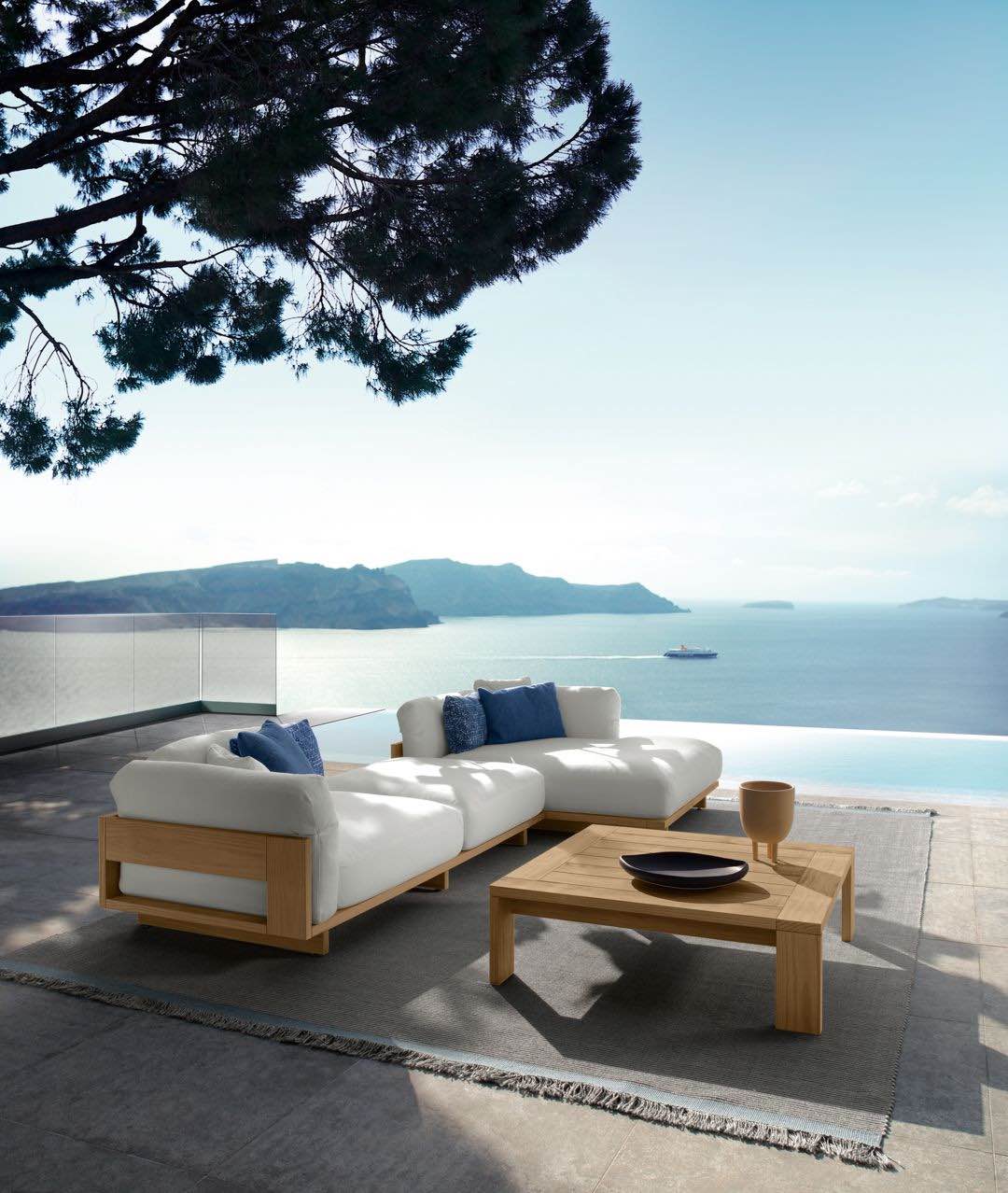 Idee per mobili da giardino in legno, divano