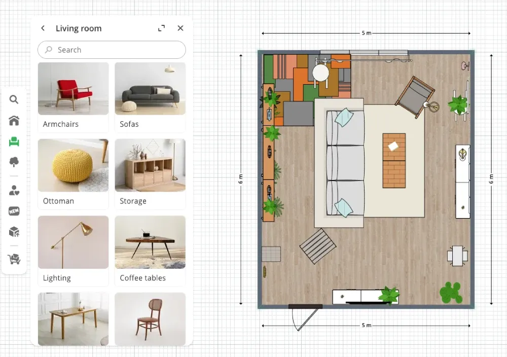 Planner 5D furniture catalog