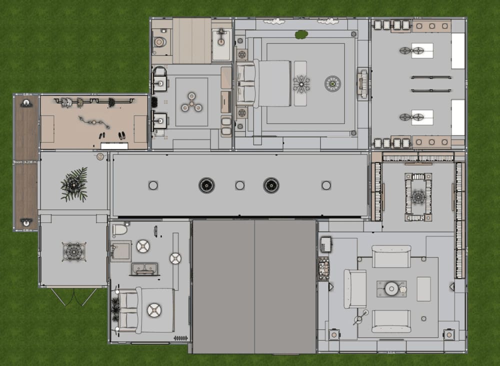 Apartamento com varanda.