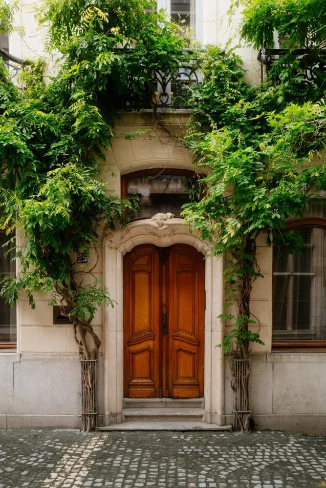 puerta de casa madera con molduras, puertas exteriores