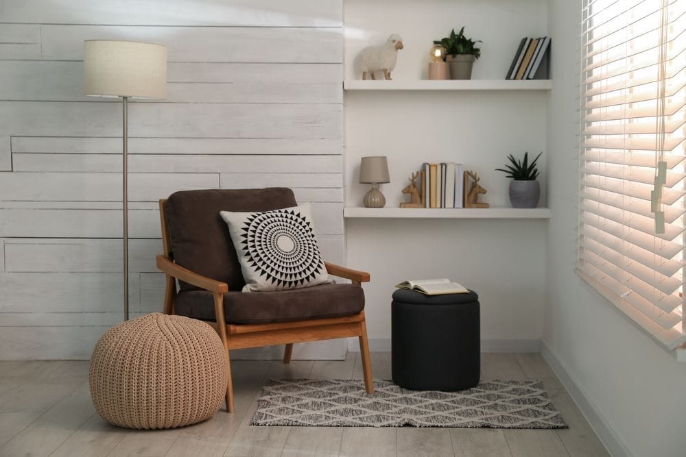 Arredamento in stile Japandi. mobili legno